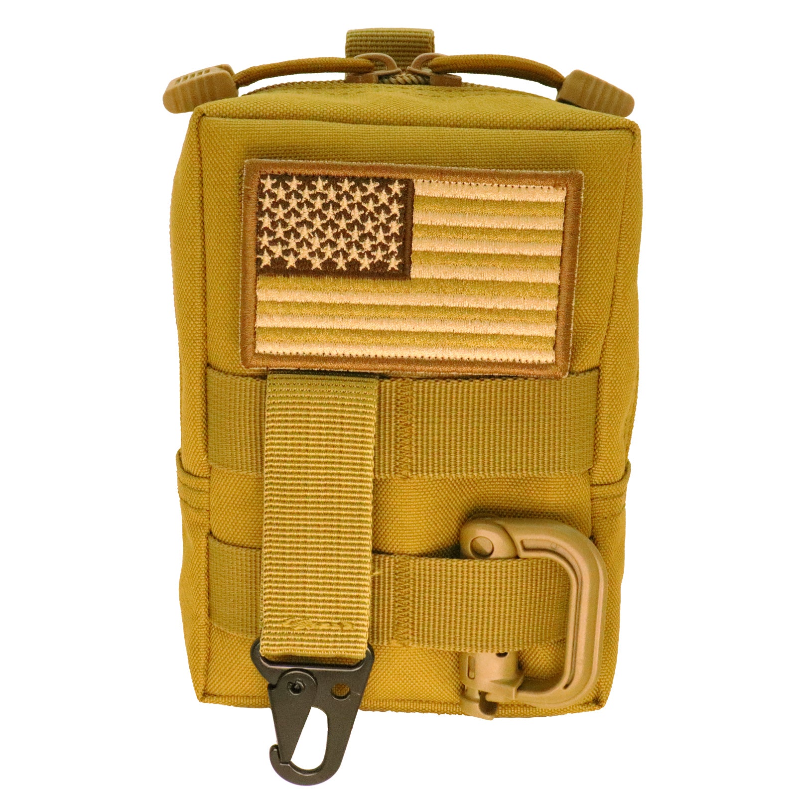 Pochette Utilitaire Tactical Molle – Nylon – Noir/Vert/Tan – EDC EMT – Neuf